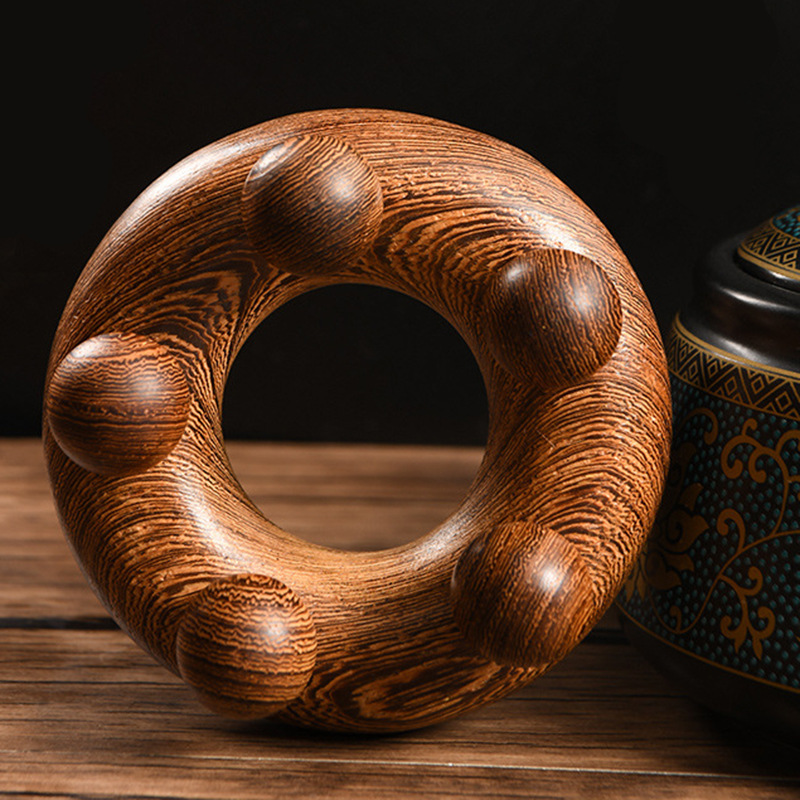 Chicken wing wood five-ball massager solid wood multi-use manual round fitness ring handheld five-claw head massager