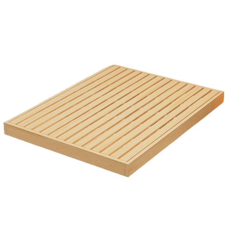 Cama suspendida de madera maciza Cama doble simple de 1,8 m, dormitorio principal, apartamento pequeño, cama individual de 1,5 m, marco de cama suspendida de 1,2 m