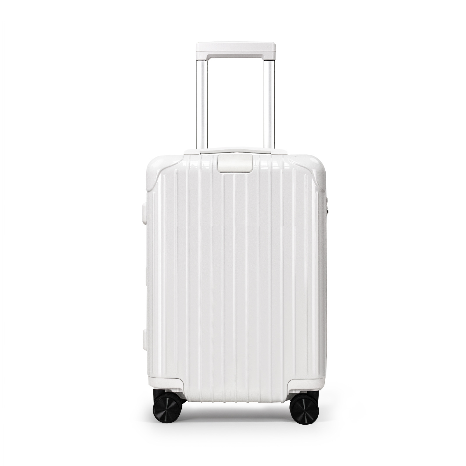Vali nhựa PC 20 inch dung tích lớn nhẹ hợp kim nhôm bền — Trắng chi tiết 4