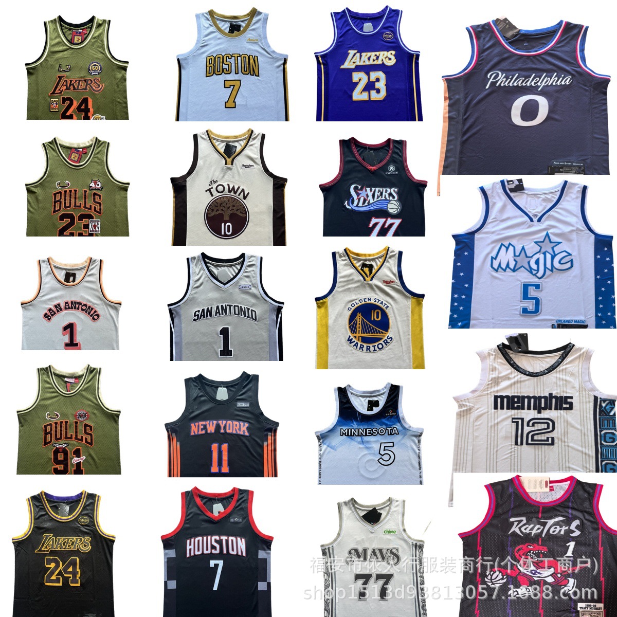 Wholesale Jerseys 76Ers Lakers Rockets Knicks Spurs Warriors Clippers Mavericks Suns Casual Basketball Jerseys Vests