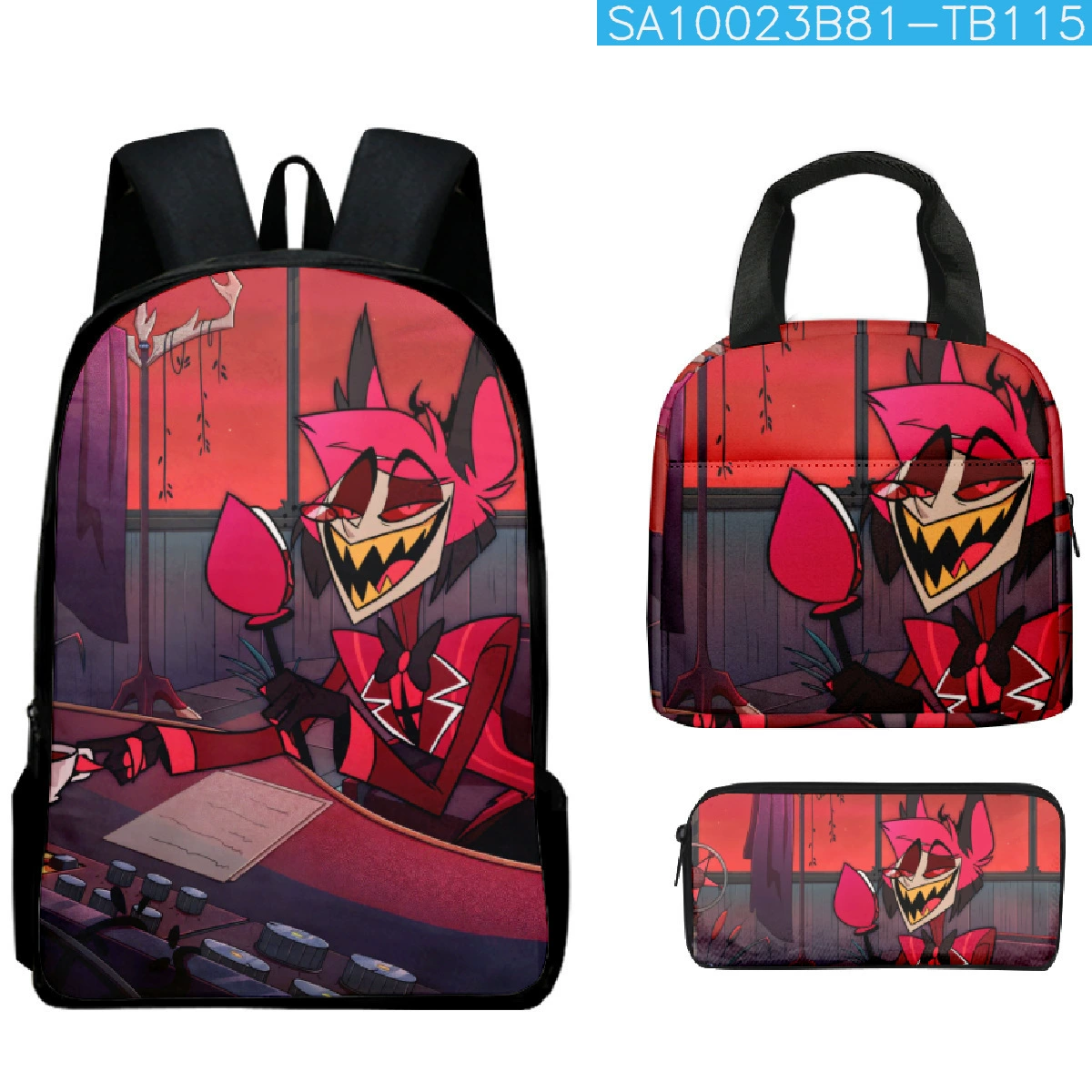 (Cross-border trading), school bag for students, backpack, pencil case, set, 3 piece set