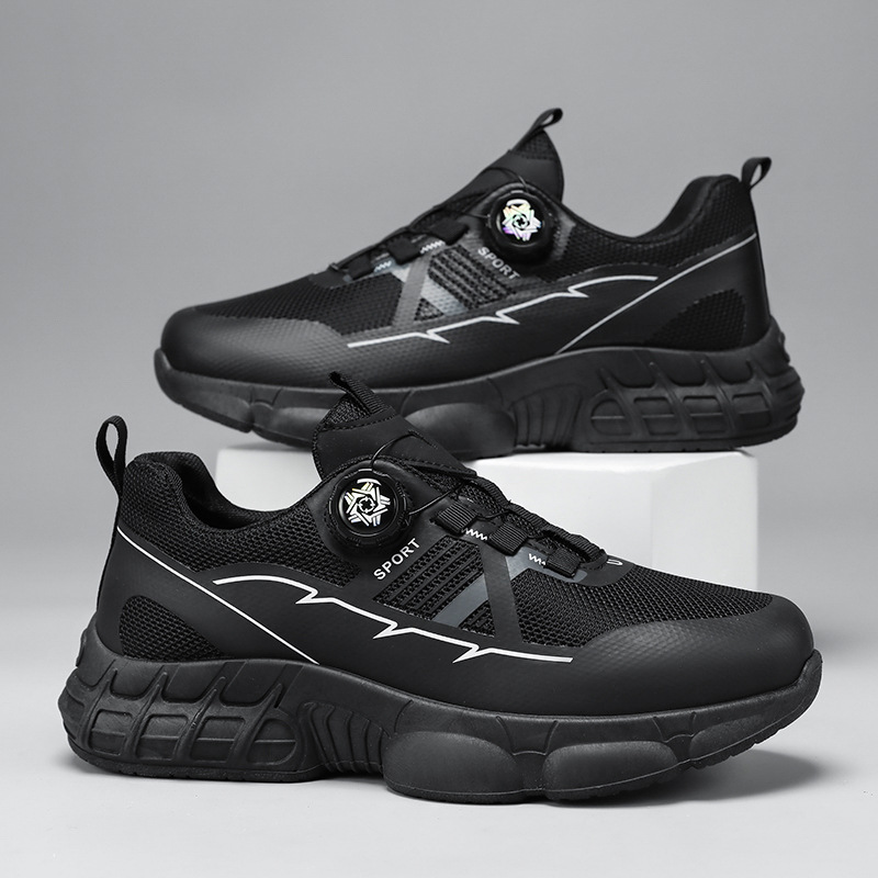 2026 primavera ocio botón giratorio viaje zapatos de senderismo urbano zapatos de montaña huecos transpirables zapatos de hombre zapatos deportivos casuales