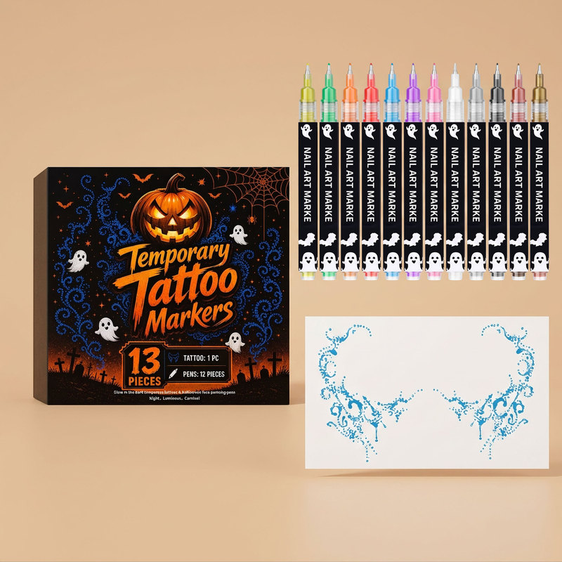 Temporary Tattoo and Face Painting Set # 3 Holiday Party Decoration Graffiti Designs to Create Eye-catching and Unique Makeup Looks Temporary Tattoo and Face Painting Set # 3 Holiday Party Decoration Graffiti Designs to Create Eye-catching and Unique Makeup Looks