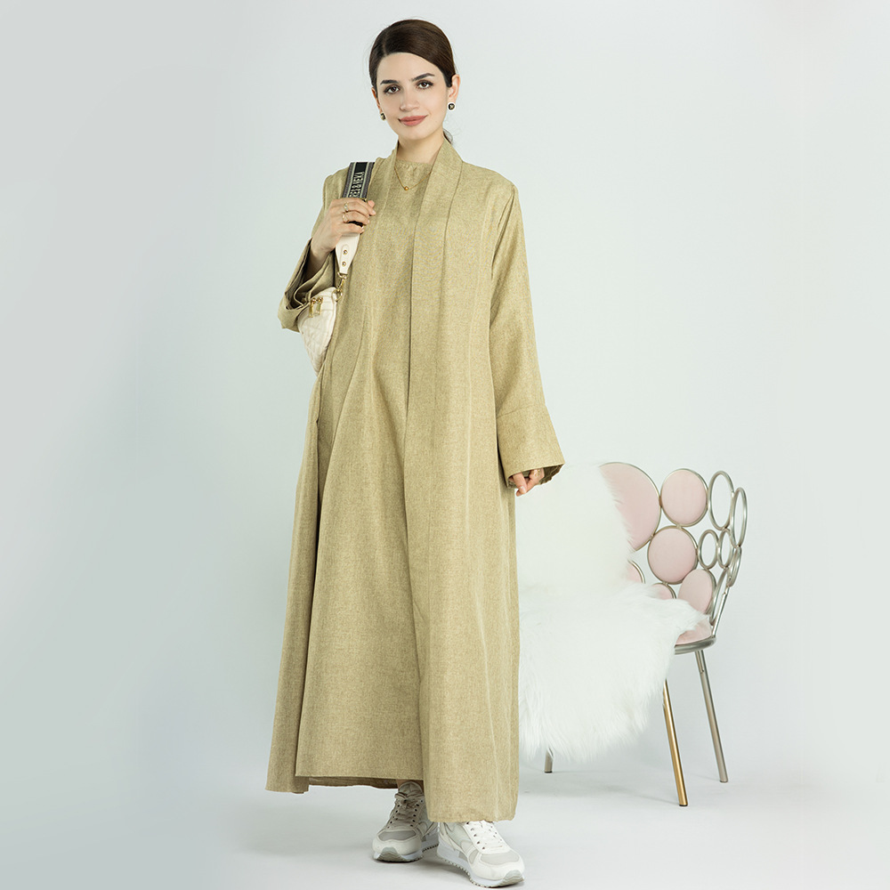 Cárdigan informal turco de color liso para mujer talla grande Loriya LR573 image 9