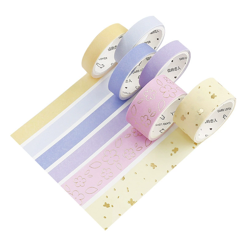 Letter's lover and paper tape set Four seasons heavy color solid color simple basic traditional color national style base combination
