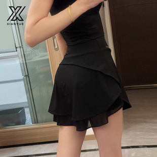 2025 New Summer Yoga Skirt for Women, A-Line Anti-Exposure Yoga Sports Running Fitness Skirt for Women