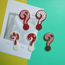 趣味卡通创意小狗问号 diy发夹发饰洞洞鞋手机壳冰箱贴材料配件批