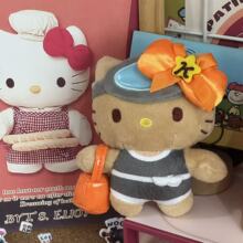 济州岛黑皮限定新款HelloKitty可爱毛绒挂件钥匙扣海女kt热门礼物