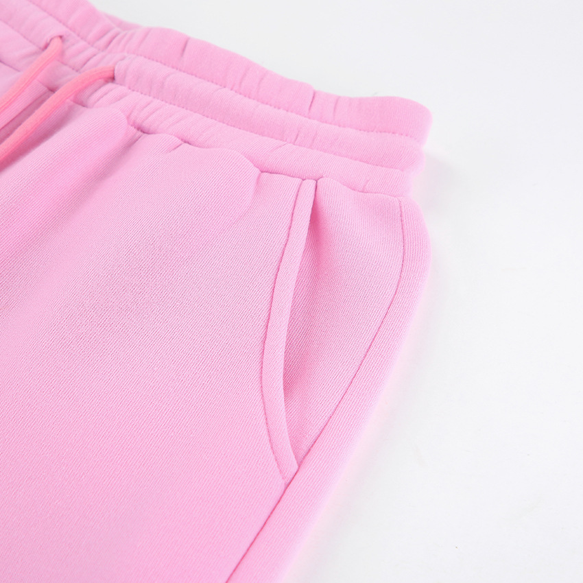 Women's coat wide-leg pants two-piece autumn and winter new navel sports suit women_voghion.com