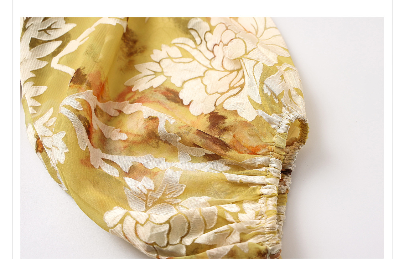 Váy maxi nữ phong cách Trung Quốc mới, chất rayon mềm mại, thiết kế suông rộng tôn dáng — màu vàng chanh chi tiết 20