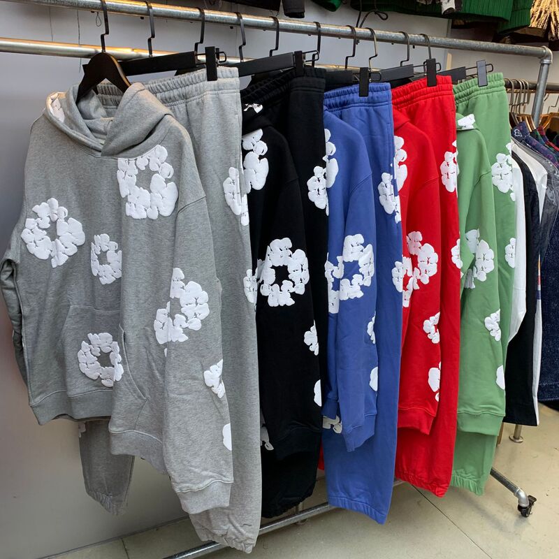 Fashion Brand Sweater suit DENIM Kapok Casual Hoodie European and American Fashion Sports suit for Men and Women Fashion Brand Sweater suit DENIM Kapok Casual Hoodie European and American Fashion Sports suit for Men and Women