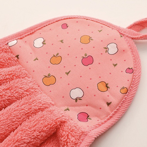 Kitchen hand towel, oil-free, lint-free, coral velvet absorbent rag, bathroom hanging type, thickened and enlarged cleaning cloth