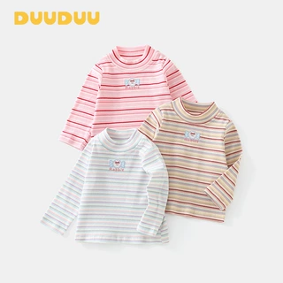 DUUDUU儿童半高领内搭衣服宝宝保暖上衣a类婴儿秋冬装女童打底衫