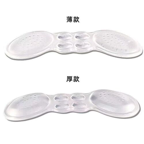 GEL heel sticker half size pad women's anti-falling and anti-wearing high-heeled shoes sticker anti-falling self-adhesive shoe size change