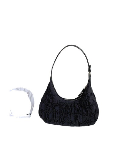 Cream Puff Bag for Women, Cloud-like Pleated Bag,  New Summer Fashion Single Shoulder Cream Fufu Sweet Cool Underarm Bag