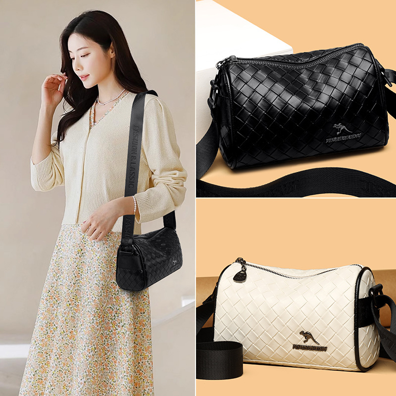 Bajo las axilas bolsos 2024 nuevo estilo de moda bolsos de hombro texturas retro bolsos de mujer bolsos casuales versátiles mochilas