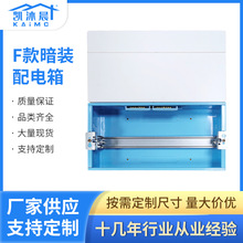 塑料暗裝配電箱2-48回路室內空氣開關盒子電控箱商用配電箱鐵底