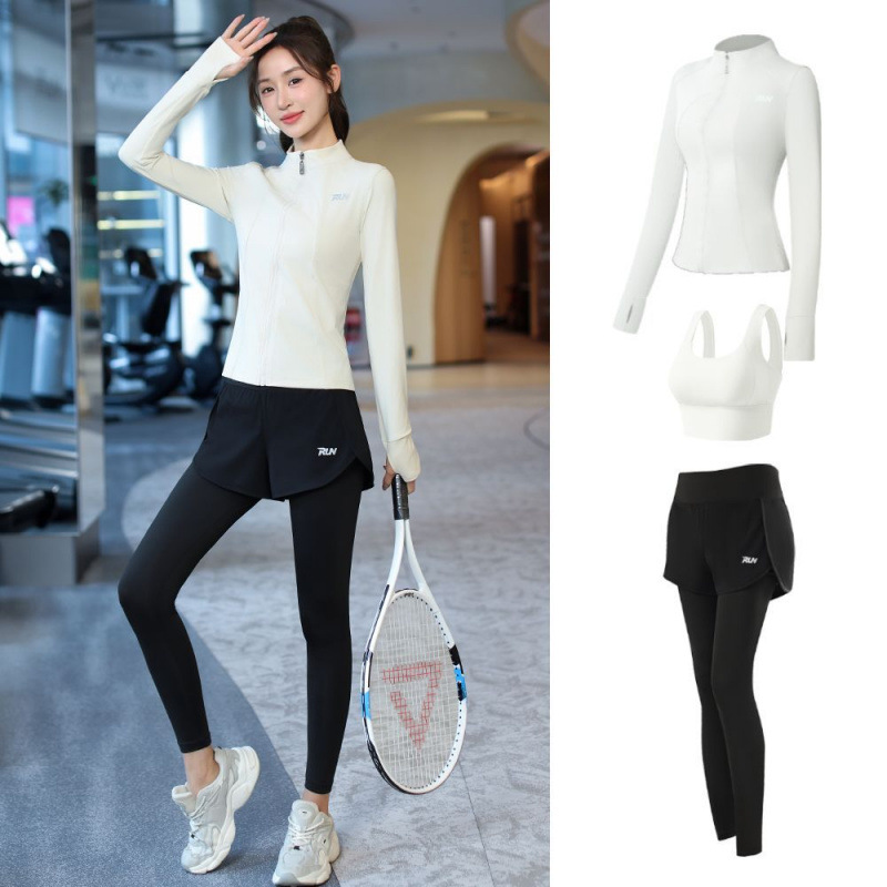 Trajes de yoga para mujeres de verano ropa deportiva suelta rápida ropa seca para correr trajes de mujeres de la mañana comercio al por mayor