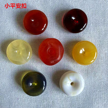 二代琥珀蜜蜡玫瑰花鱼眼扣荧光浮盐水平安扣吊坠小脚丫貔貅款文玩