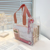 Capacious linen bag, stationery, handheld storage bag PVC, wholesale