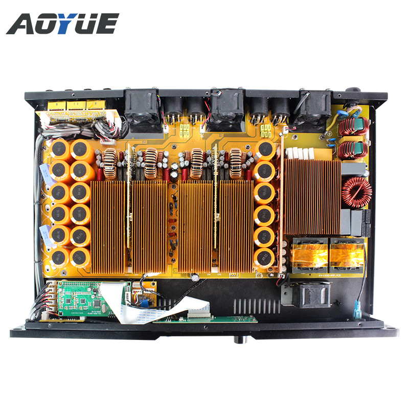 Aoyue amplificador digital K4-800 DSP 1u 4 canales 800W estéreo amplificador profesional