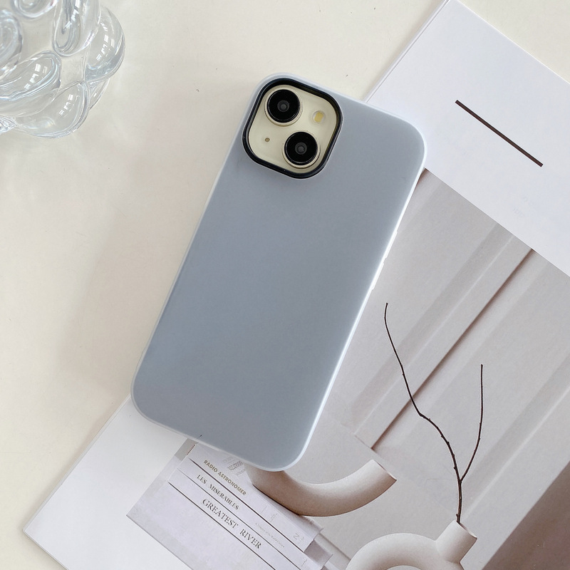 简约适用磨砂苹果17二合一手机壳硅胶手机壳iphone16纯色防摔批发|undefined