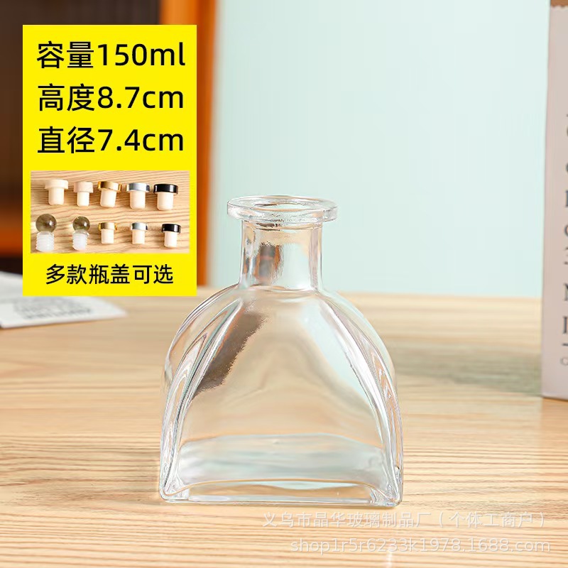 Botella de fragancia de 100ml botella de tapones de madera de 50ml botella de fragancia de decoración doméstica de interiores botella de fragancia