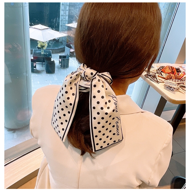 Koreanische Tupfen Buchstaben Bowknot Stirnband Band Haar Haargummis display picture 7