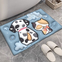 硅藻泥地垫卡通吸水垫浴室卫生间门防滑速干脚垫门垫厕所家用地毯