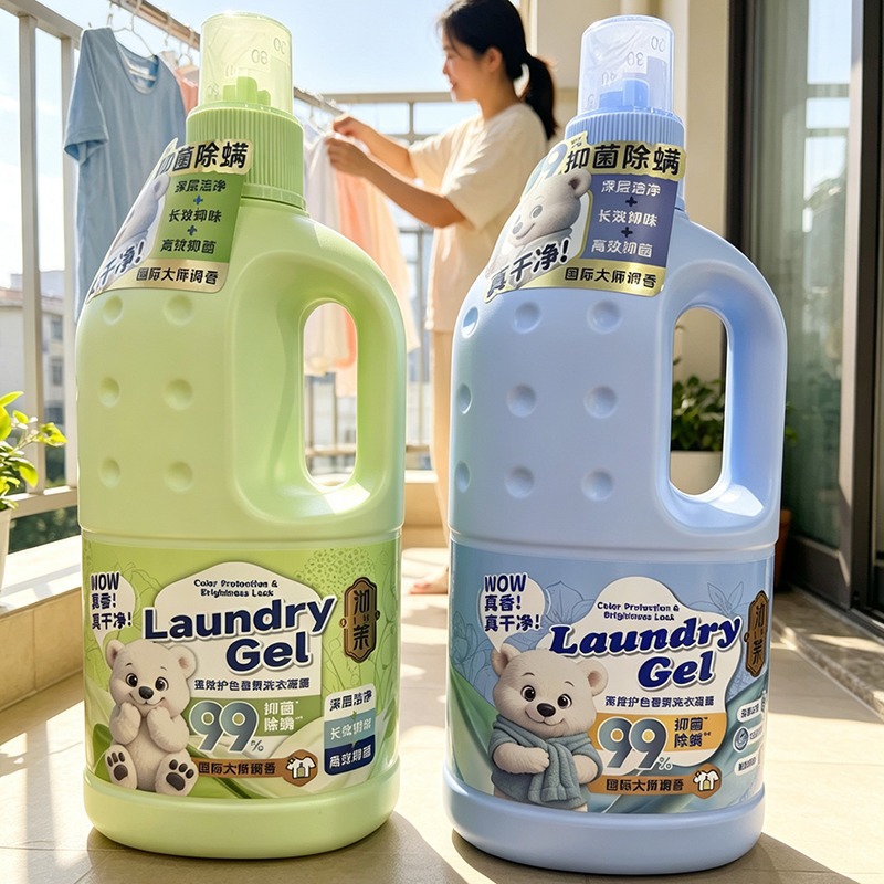沏茉强效护色香氛洗衣凝露3.3kg深层洁净抑菌除螨长效抑味洗衣液