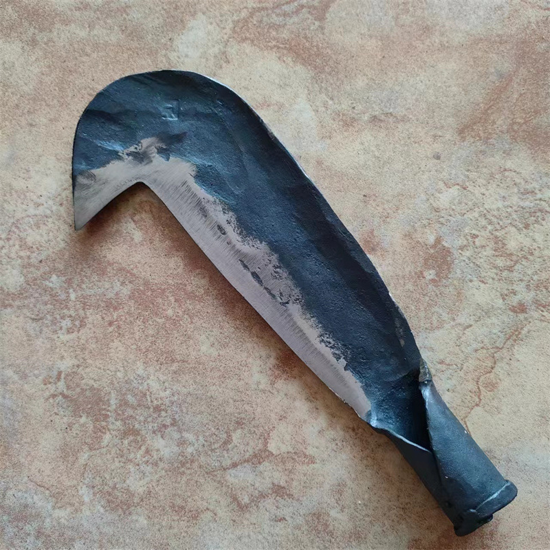 镰刀 永康刀 1.2斤锻打砍柴刀 蔑竹刀 割草刀  夹钢刀 二八农用刀