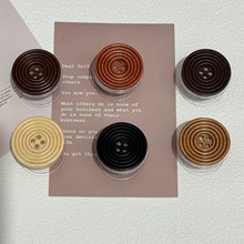 圆形复古木制纽扣透明支架伸缩气垫支架手指扣桌面支撑搞怪原宿复