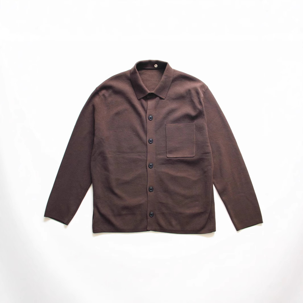 Spring and Autumn Men's Lapel Knitwear, Warm, Comfortable, Loose, Casual Knitwear, Cardigan, Fashionable Men's Pure Color Jacket