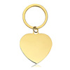 Multicoloured metal keychain heart shaped engraved, custom made, Birthday gift