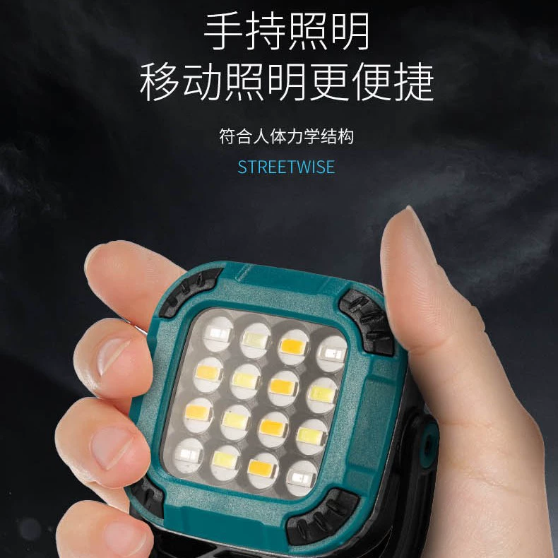 [Новая款跨境全场景便捷工作灯强磁吸附180°旋转快充迷你露营工作灯]