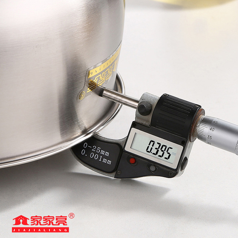 Espesado compuesto inferior de acero inoxidable olla de leche hogar olla de desayuno olla de fideos Cocina de Inducción práctica actividad olla de regalo