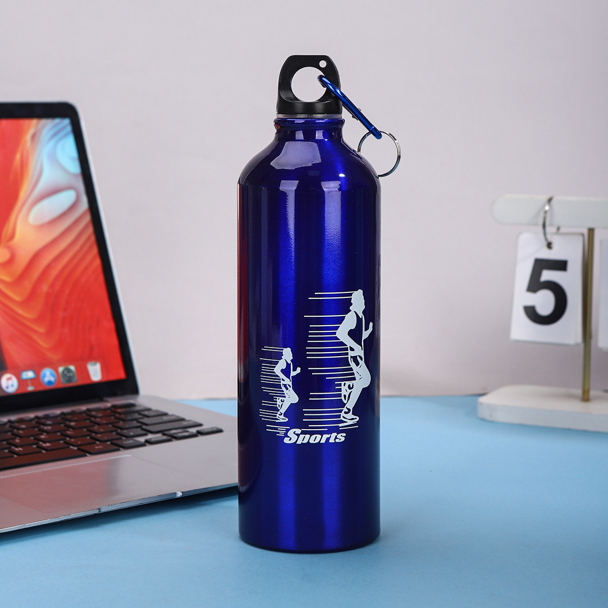 Nuevo simple taza de aluminio portátil de gran capacidad para niños y niñas ciclismo alpinismo botella de regalo taza LOGO al por mayor
