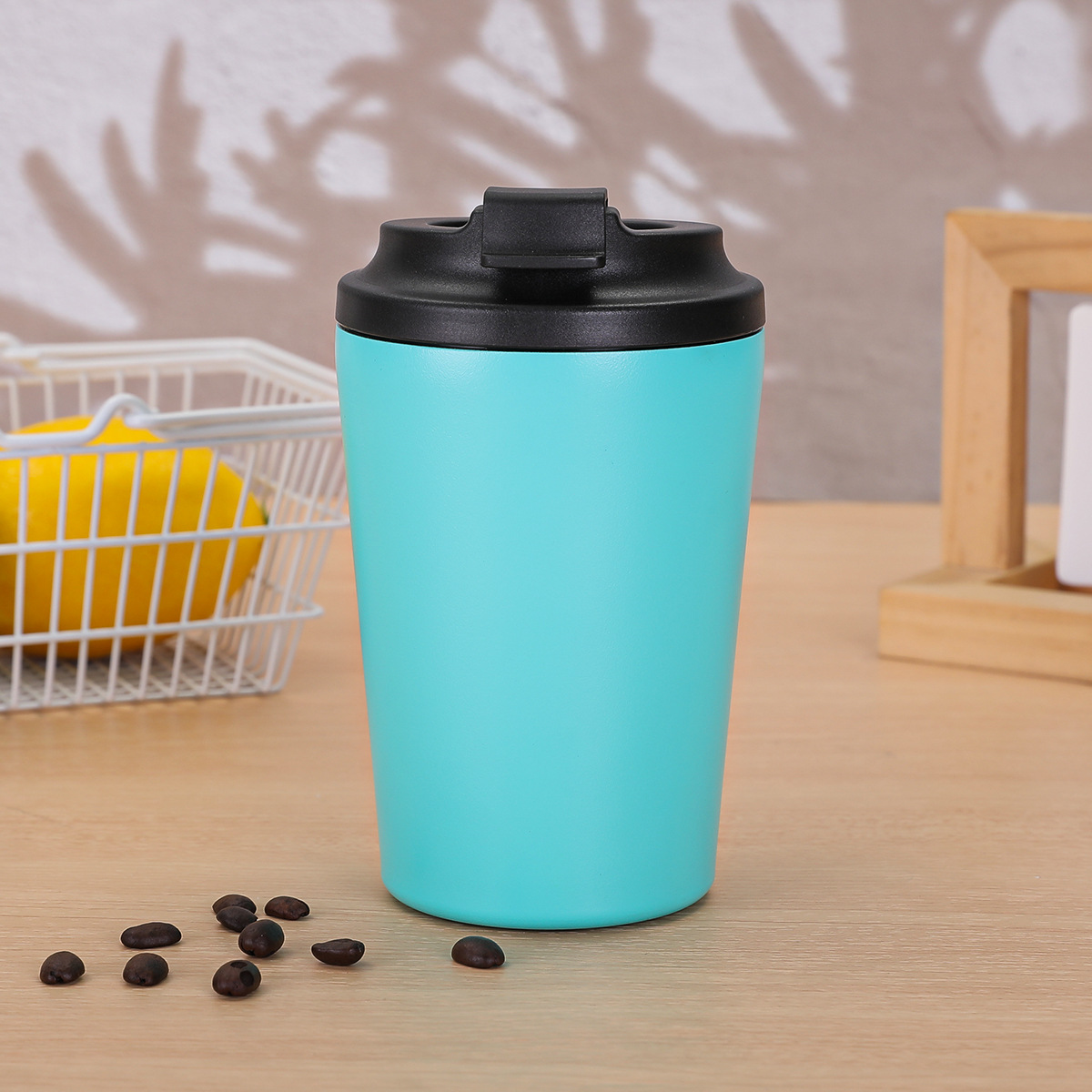 Nuevo taza de café de acero inoxidable al vacío transfronterizo taza de café portátil al aire libre taza aislante de agua de café