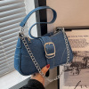 Small bag, summer shoulder bag, fashionable chain, one-shoulder bag