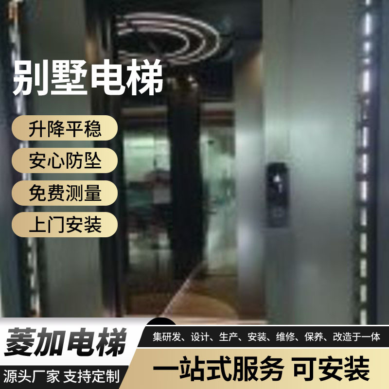 家用自建房别墅小区复式楼电梯楼梯间二层四层观光升降式升降机