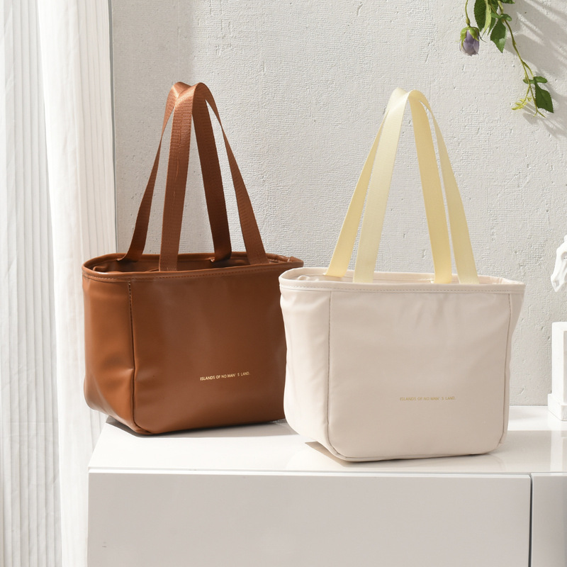 High-End Minimalist Style Thermal Bag, Cloud-Shaped Thermal Bag, Portable Folding Lunch Box Bag, Premium Lunch Box Bento Storage Bag