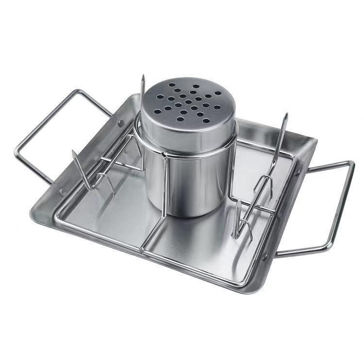 Pollo asado grueso horno horno horno horno cerveza acero al carbono pollo asado pollo claro acero inoxidable al aire libre cuadrado acampamento hierro