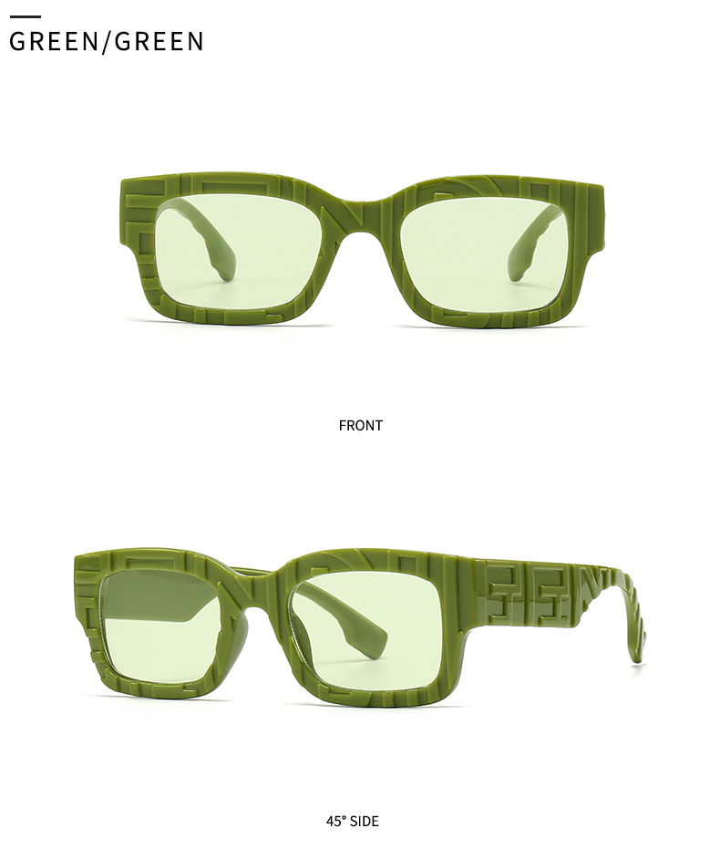 European and American sunglasses ins fashion square sunglasses men's large frame sunglasses women's sunglasses 103_voghion.com