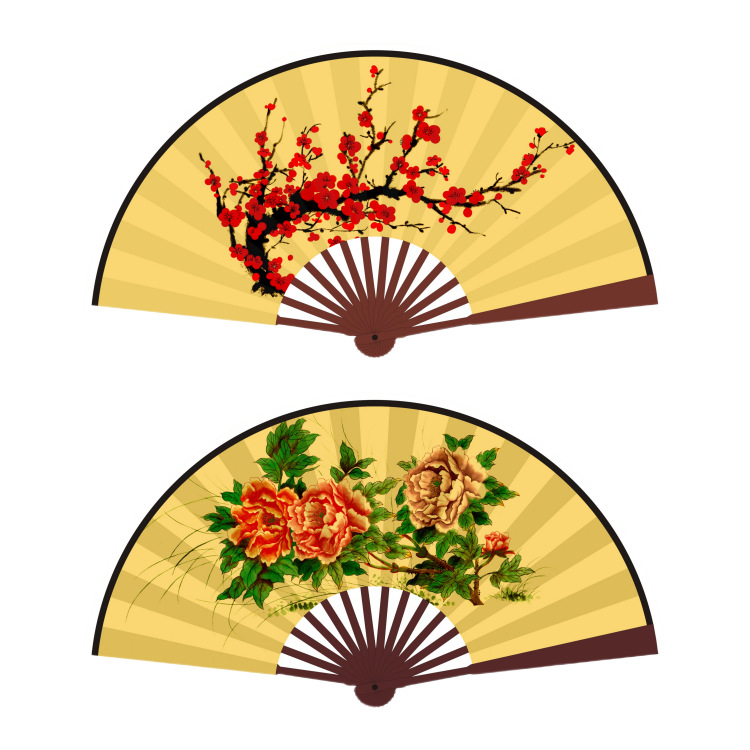 8 인치 모란/매화 (레드 본)
