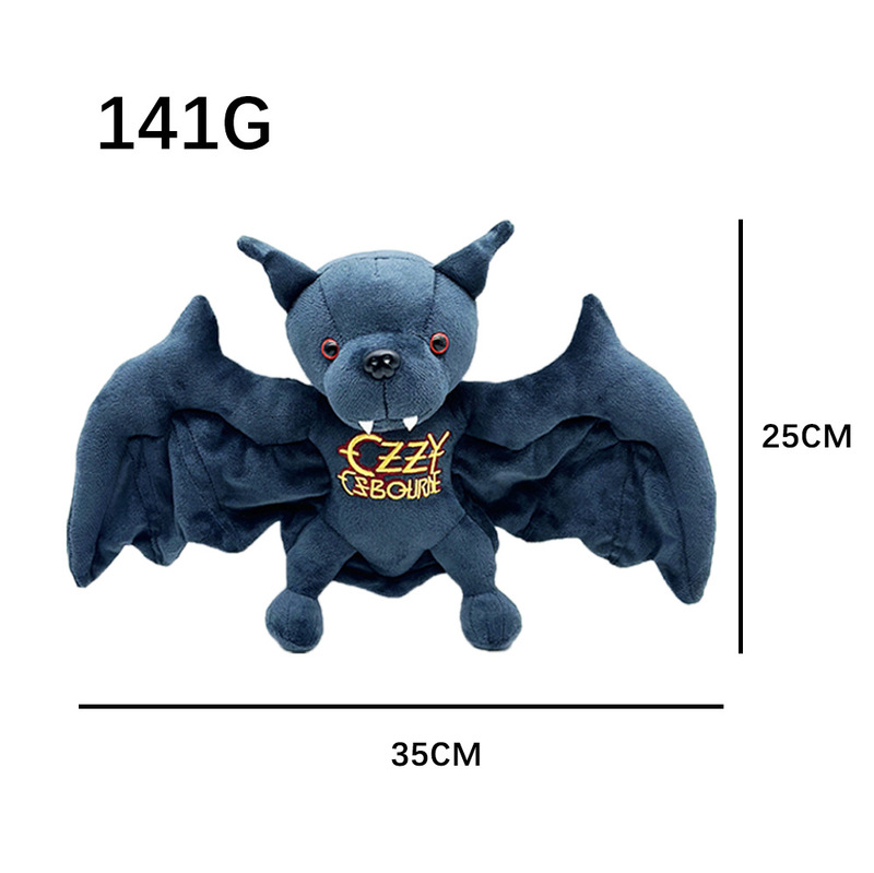 跨境新品ozzy osbourne bat  奥兹·奥斯本蝙蝠毛绒玩具玩偶公仔|undefined