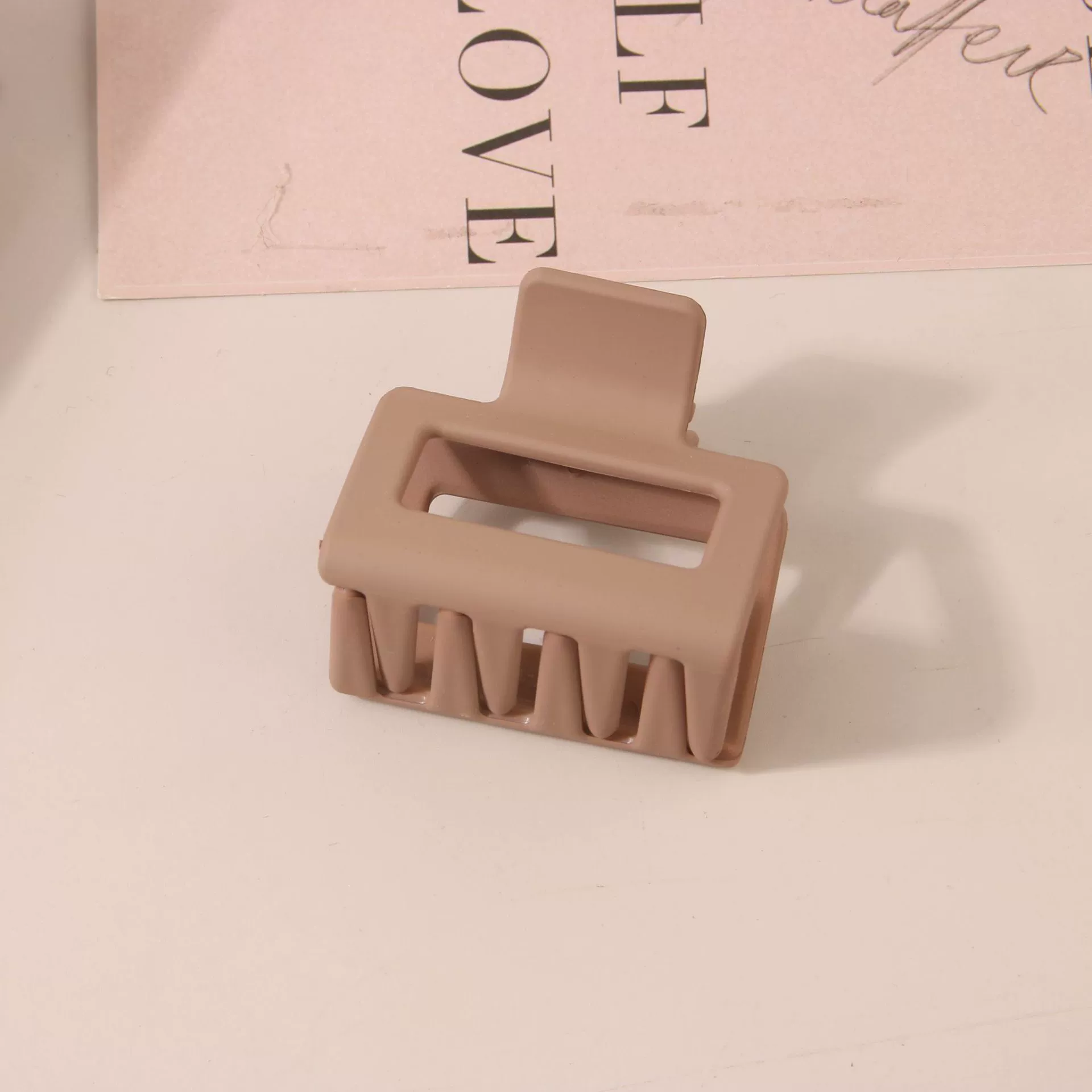 (Cross-border trading), rectangular matte crab pin, big shark, hairgrip, Amazon, simple and elegant design
