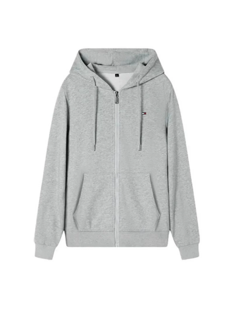 Мужская толстовка с капюшоном, на молнии, свободного кроя, с карманами, для весны, осени и зимы, спортивная, молодежная, с вышивкой