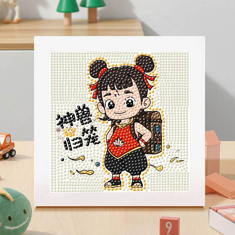Nuevo dibujo de diamante infantil de labu diy pegatinas de diamante con marcos de fotos hechas a mano diy puzzle pegatinas de mampostería image 168
