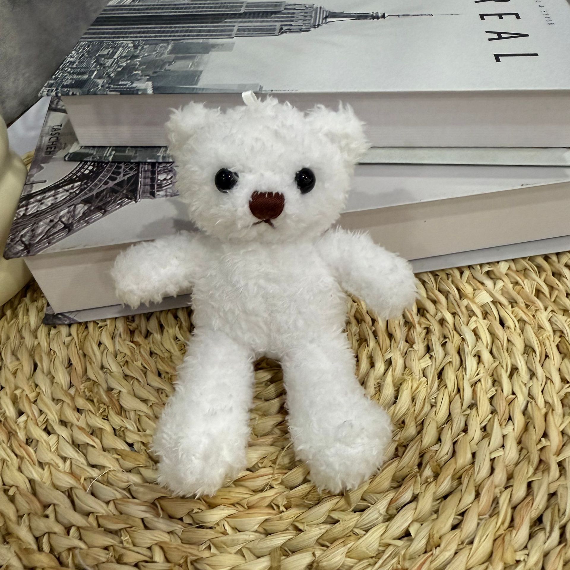 Teddy Bear juguete de peluche colgante llavero se puede imprimir LOGO Teddy Bear muñeca vestir Teddy Bear muñeca agarrar máquina de muñeca