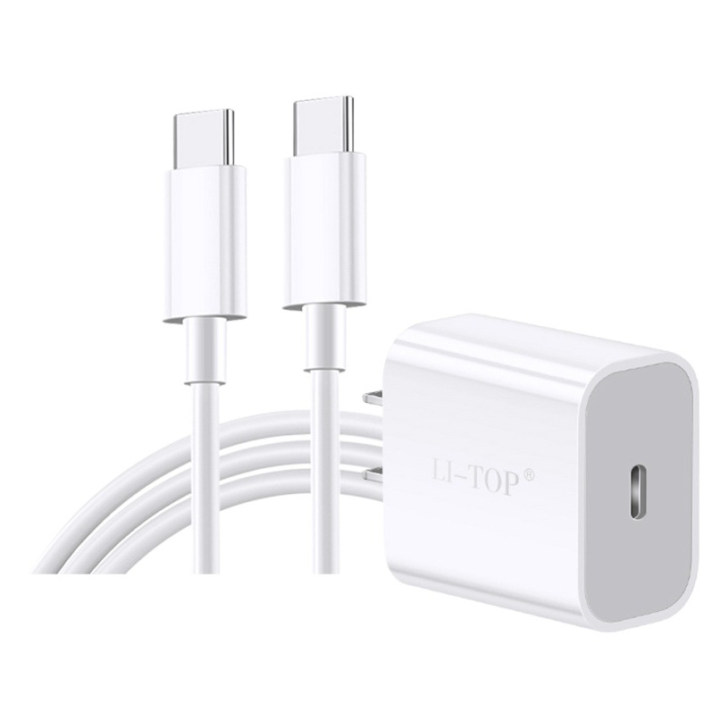 Aplicable a iPhone15promax carga flash PD20w cargador de carga rápida cable de datos 3C certificado traje de cabeza de carga